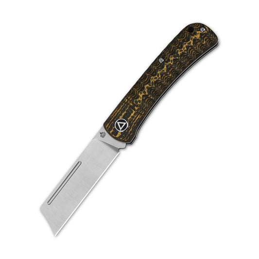 QSP HEDGEHOG | 14C28N BLADE AND GOLDEN CARBON FIBER HANDLE