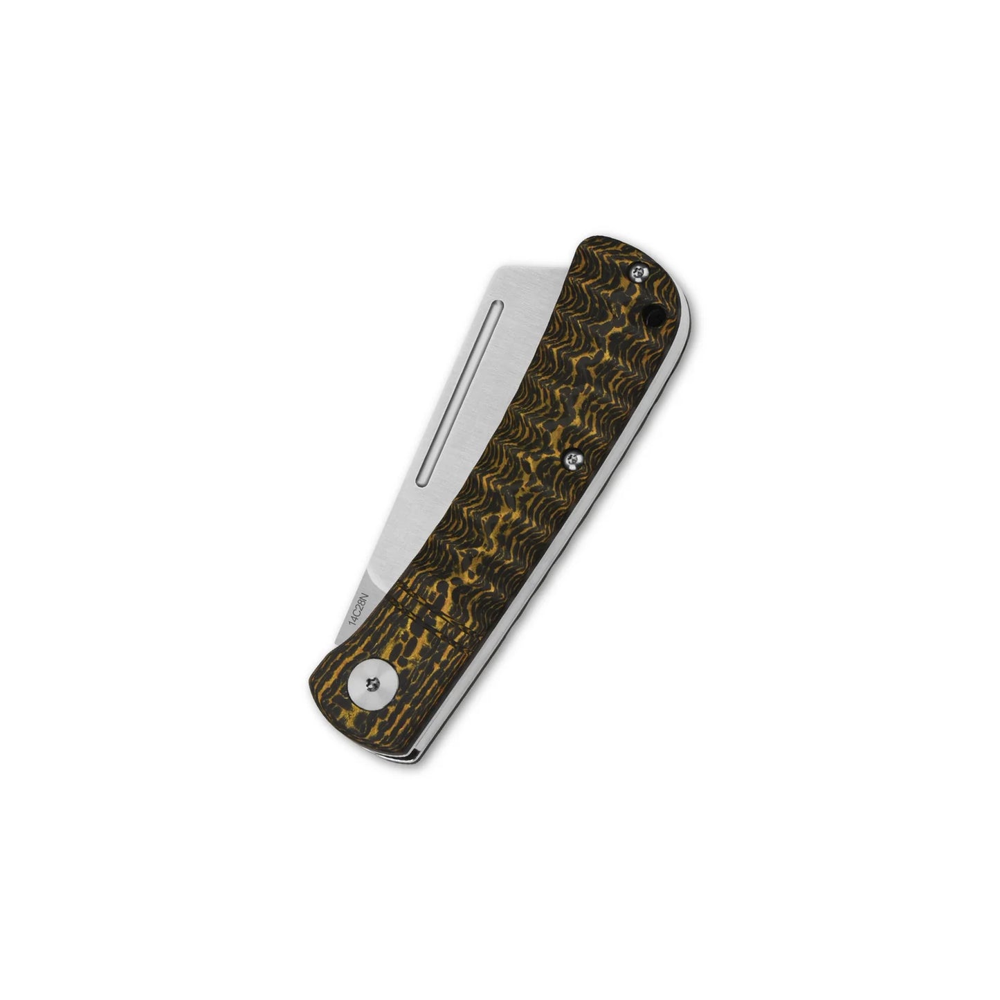 QSP HEDGEHOG | 14C28N BLADE AND GOLDEN CARBON FIBER HANDLE
