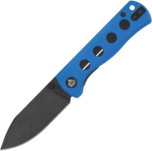 QSP CANARY FOLDER | BLACK BLADE AND BLUE G-10 HANDLE