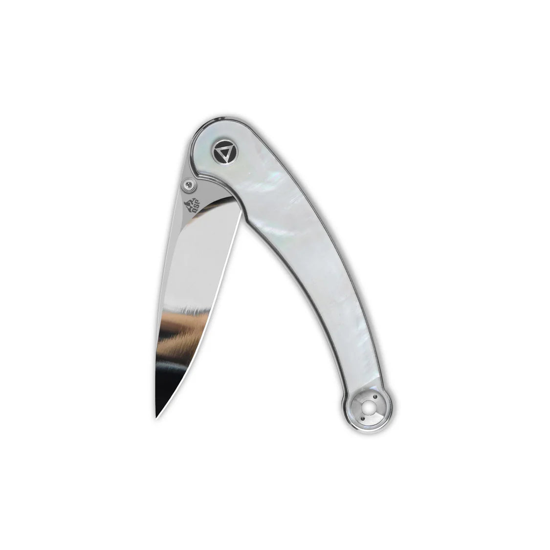 QSP DOLPHIN | 14C28N BLADE AND WHITE PEARL SHELL HANDLE