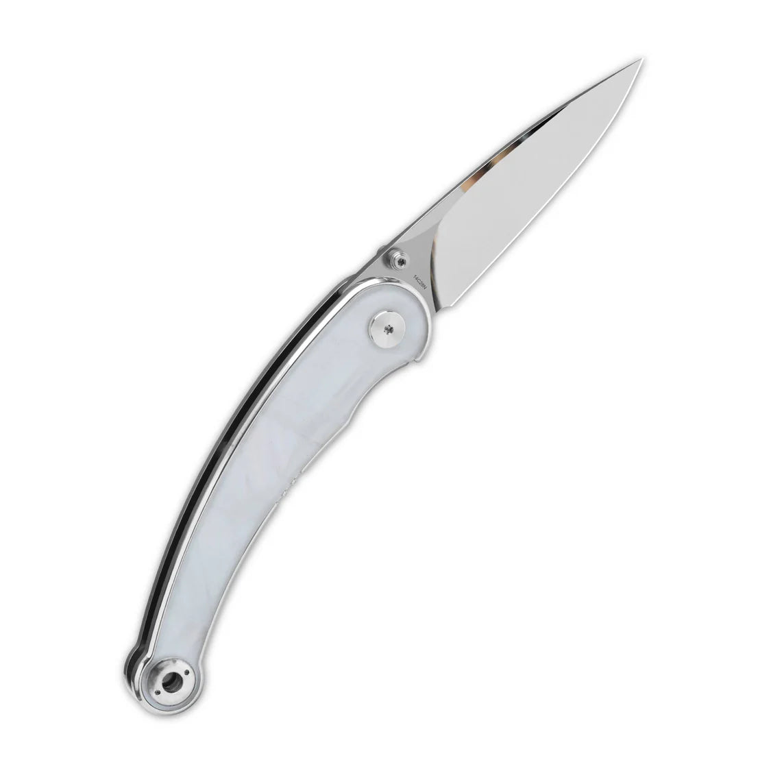 QSP DOLPHIN | 14C28N BLADE AND WHITE PEARL SHELL HANDLE