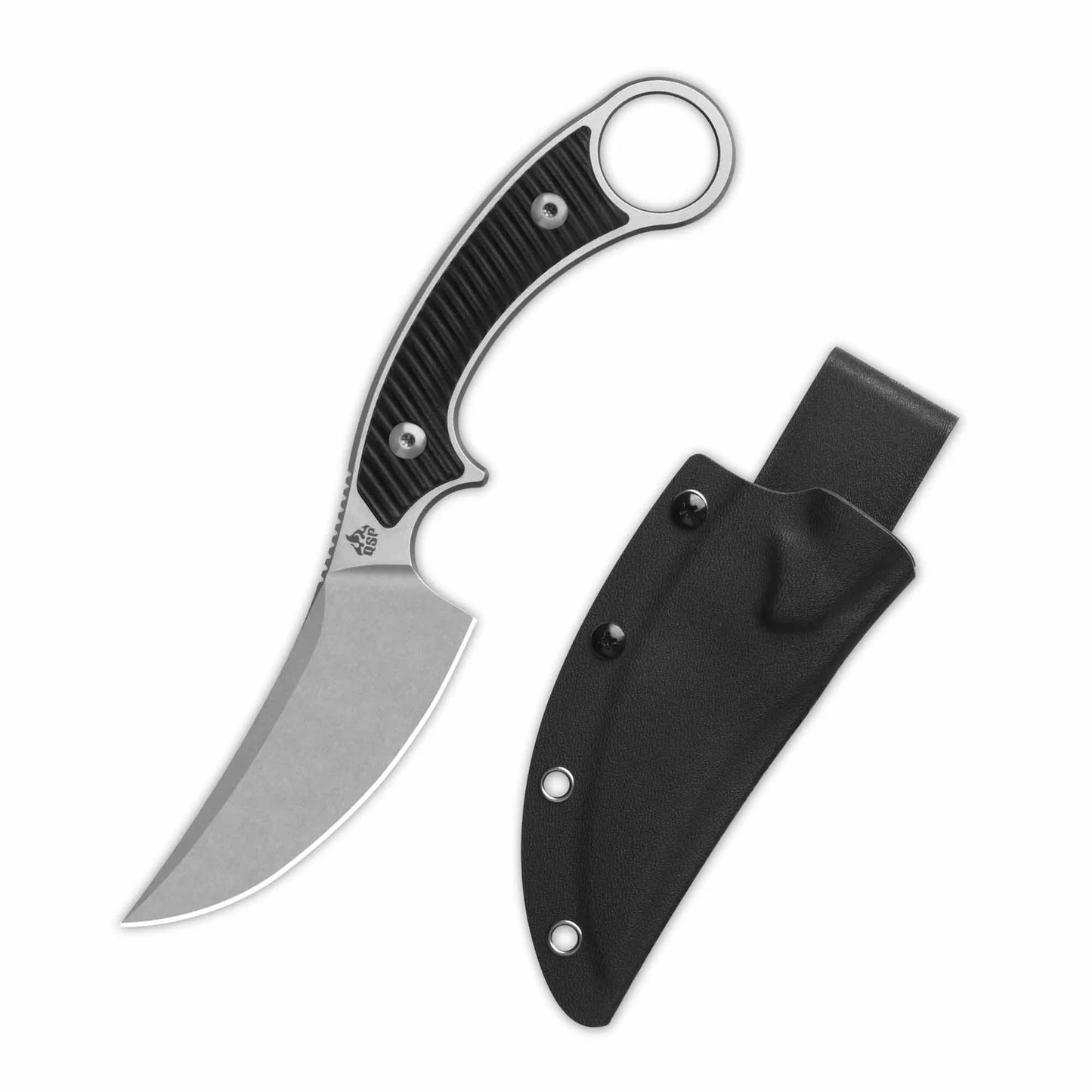 QSP Viper | Black G10 | 10Cr15MoV Fixed Blade