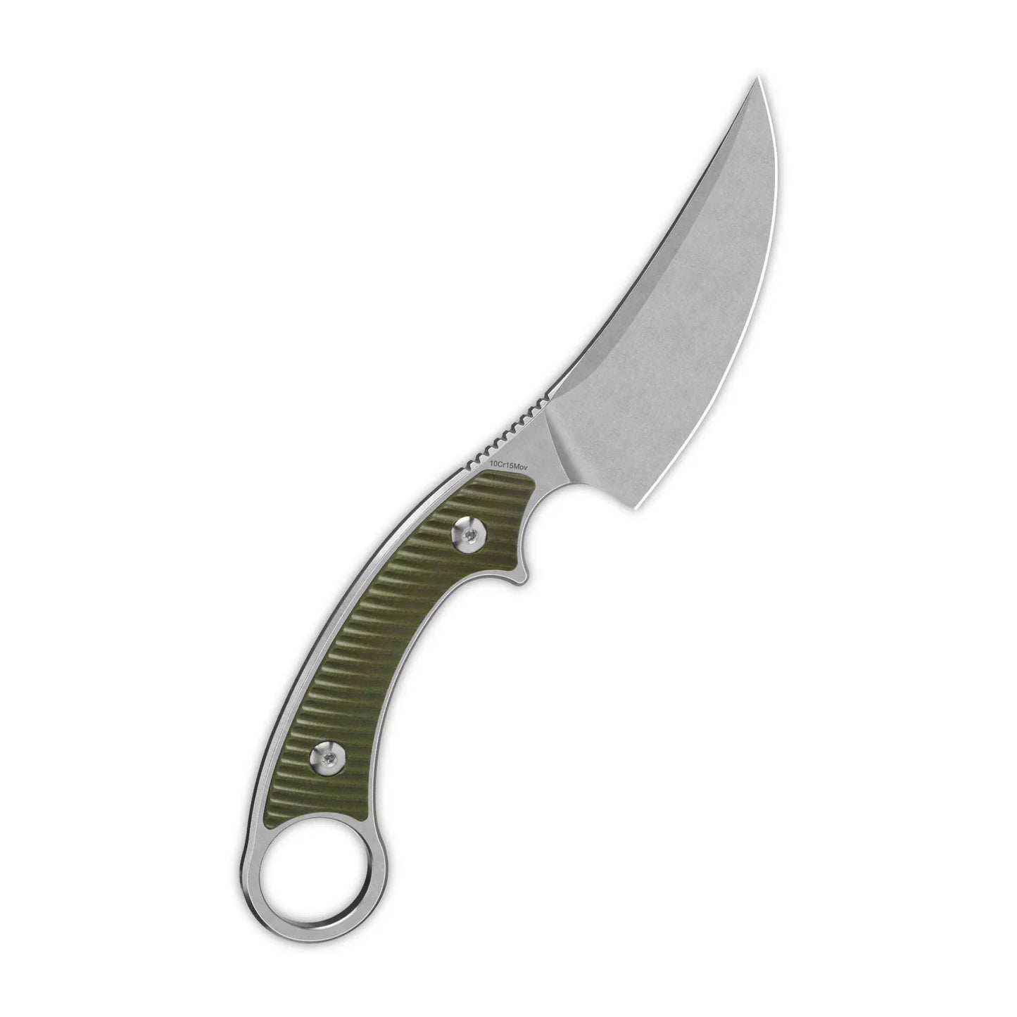 QSP VIPER | OD GREEN G-10 HANDLE | STONEWASHED FIXED BLADE