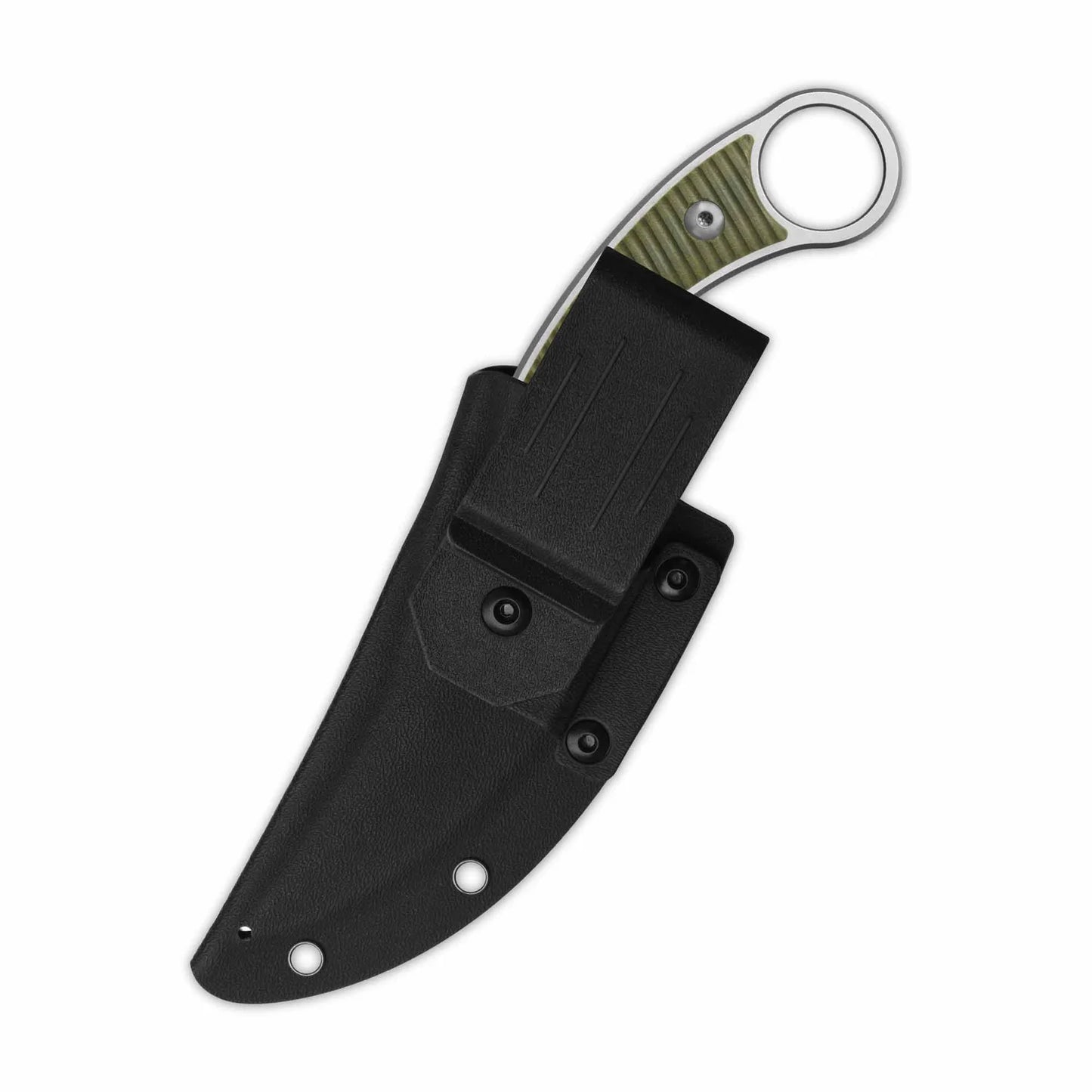QSP VIPER | OD GREEN G-10 HANDLE | STONEWASHED FIXED BLADE