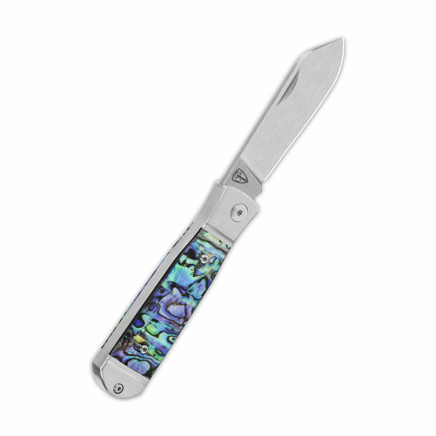 QSP Jumping Jack Slip Joint | Abalone Handle | 14C28N Clip Point