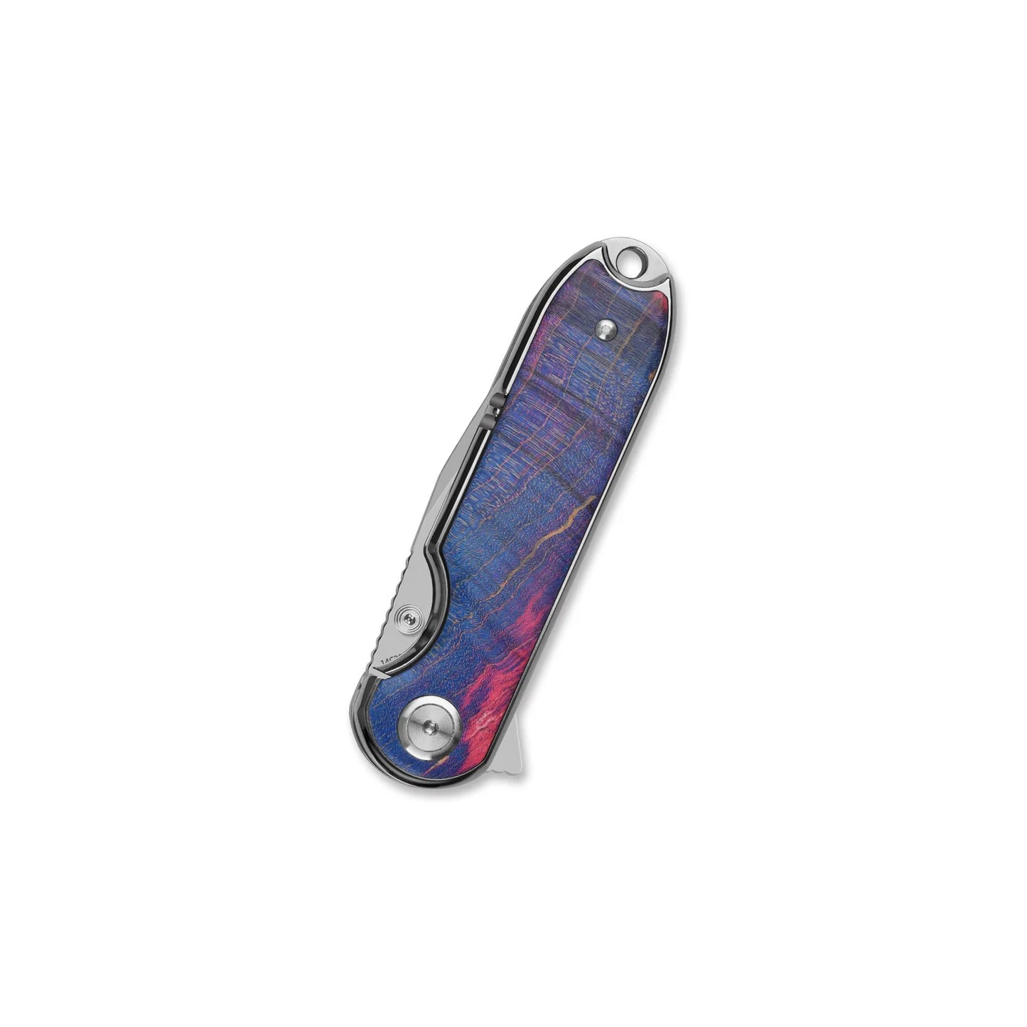 QSP Nebula | 14C28N Blade | Stabilized Wood + Resin Handle | Liner Lock Knife