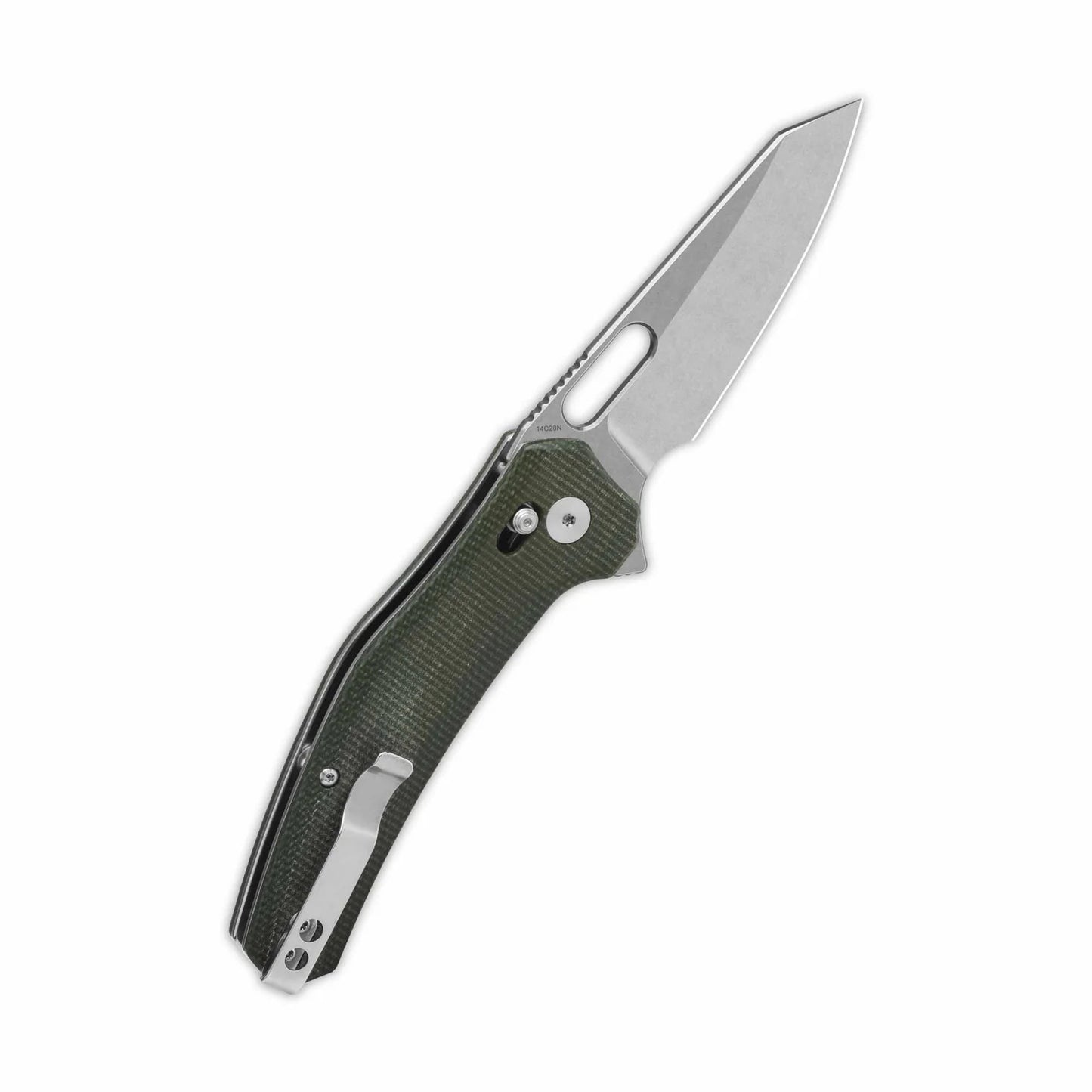 QSP EMU | GLYDE LOCK | GREEN MICARTA | 14C28N STEEL