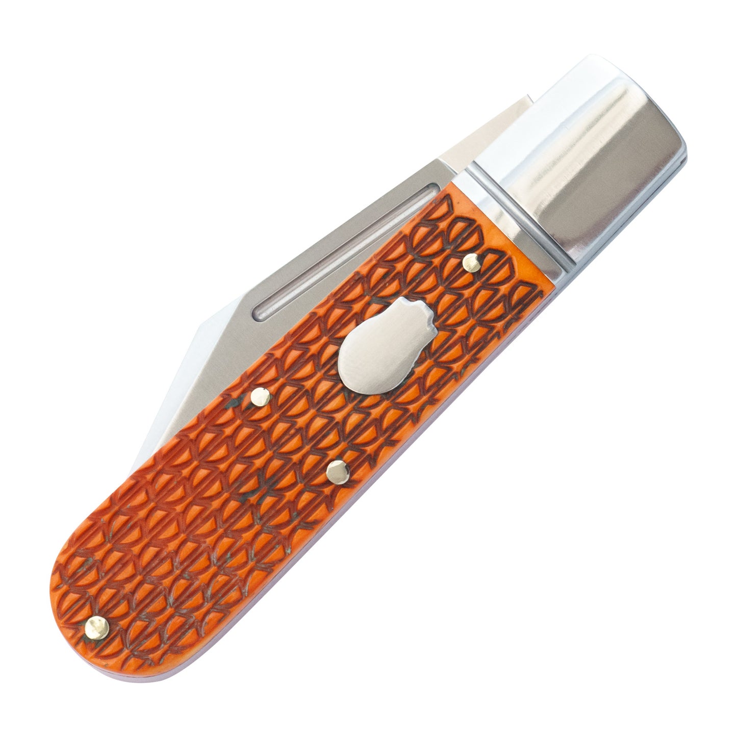 RoseCraft Blades Loosahatchie Jack | Dragon Scale Jigged Bone | 14C28N Traditional Pocket Knife
