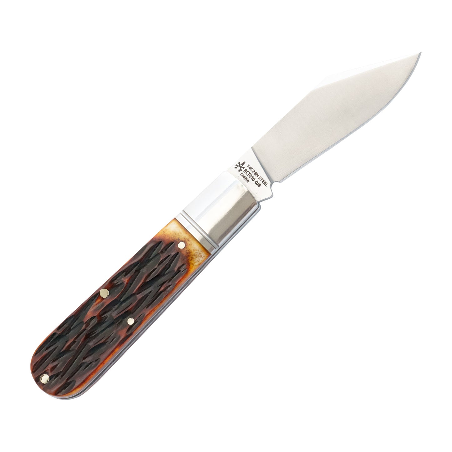 RoseCraft Loosahatchie Jack | Dapper Bone | 14C28N Traditional Slipjoint