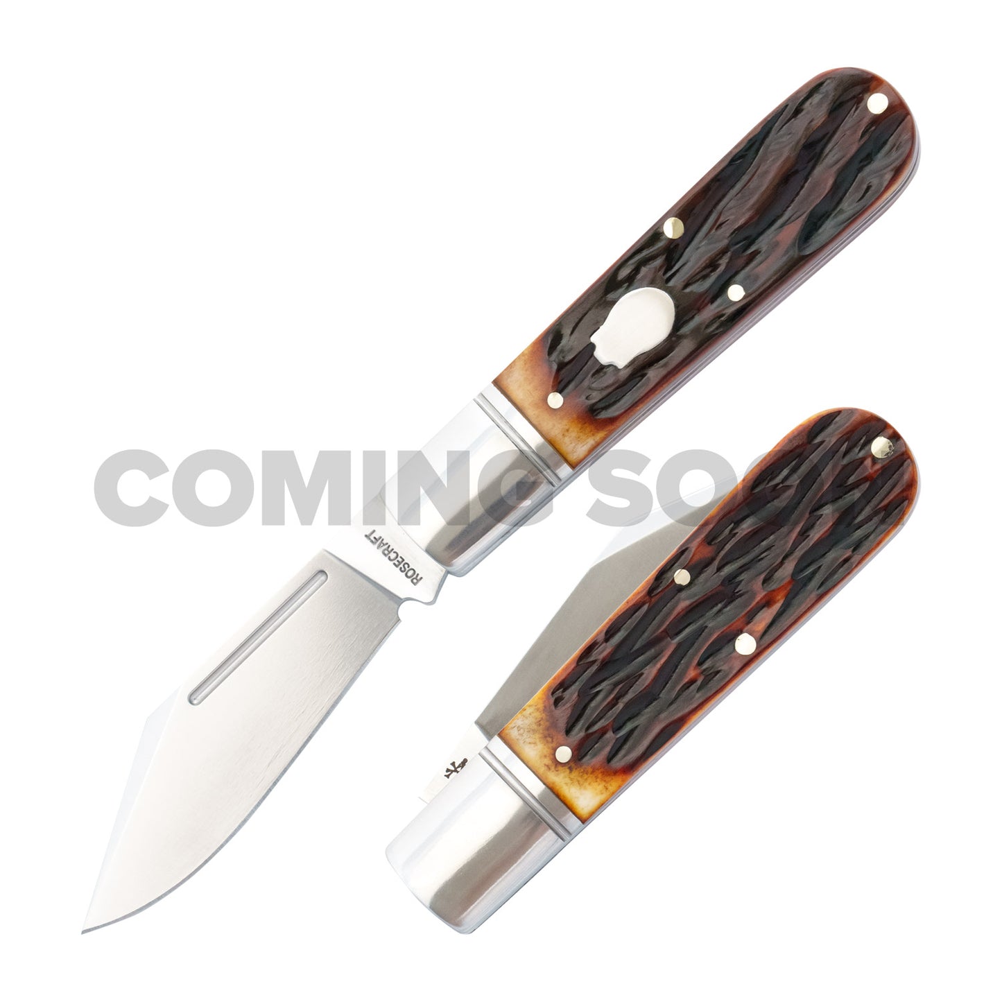 RoseCraft Loosahatchie Jack | Dapper Bone | 14C28N Traditional Slipjoint