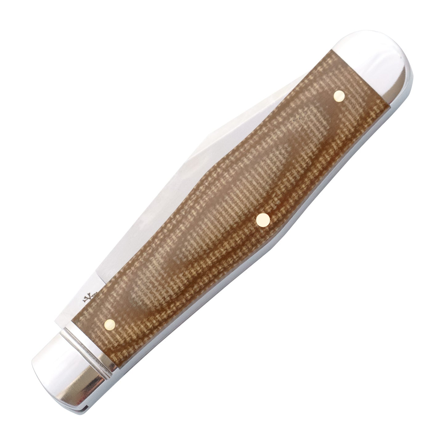 Rosecraft Cumberland River Coke Bottle | Light Brown Micarta | D2 Clip Point