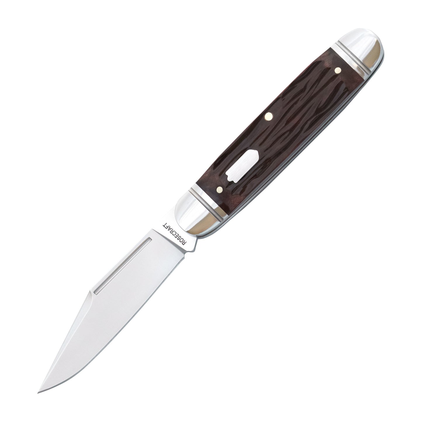 Rosecraft Birchfield Camp Jack | Brown Jigged Bone | 14C28N Clip Point