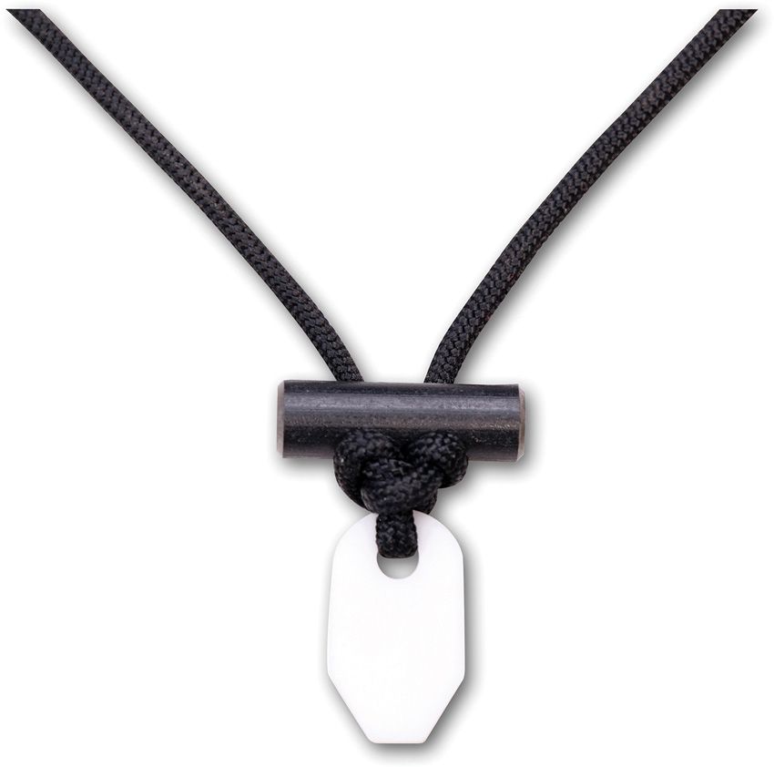Wazoo Bushcraft Firestarter Necklace – 550 Firecord | Wearable Ferro Rod & Striker