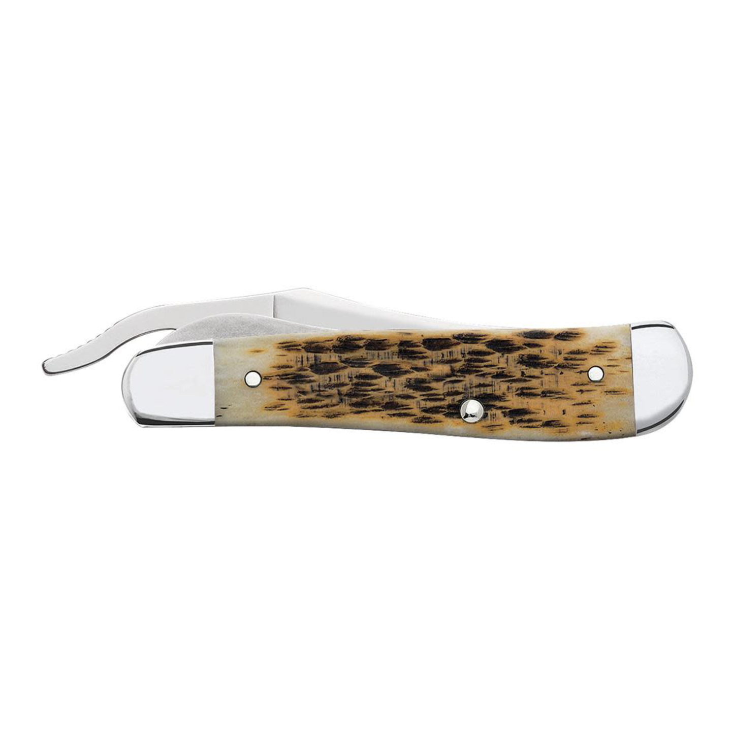 Case RussLock® | Peach Seed Jig Amber Bone | Tru-Sharp™ Pocket Knife