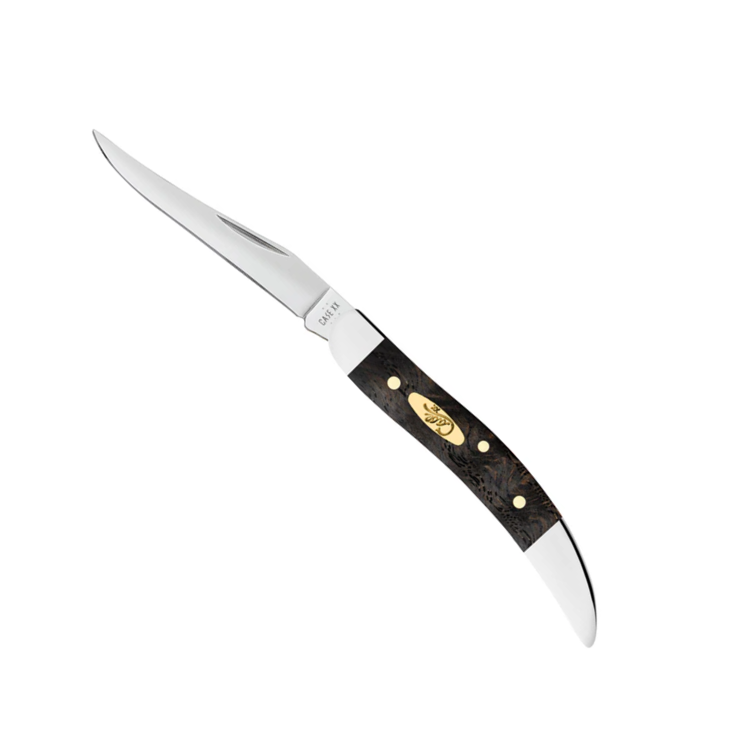 Case Small Texas Toothpick | Black Curly Oak Wood | Tru-Sharp™ Pocket Knife