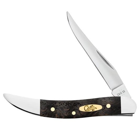 Case Small Texas Toothpick | Black Curly Oak Wood | Tru-Sharp™ Pocket Knife