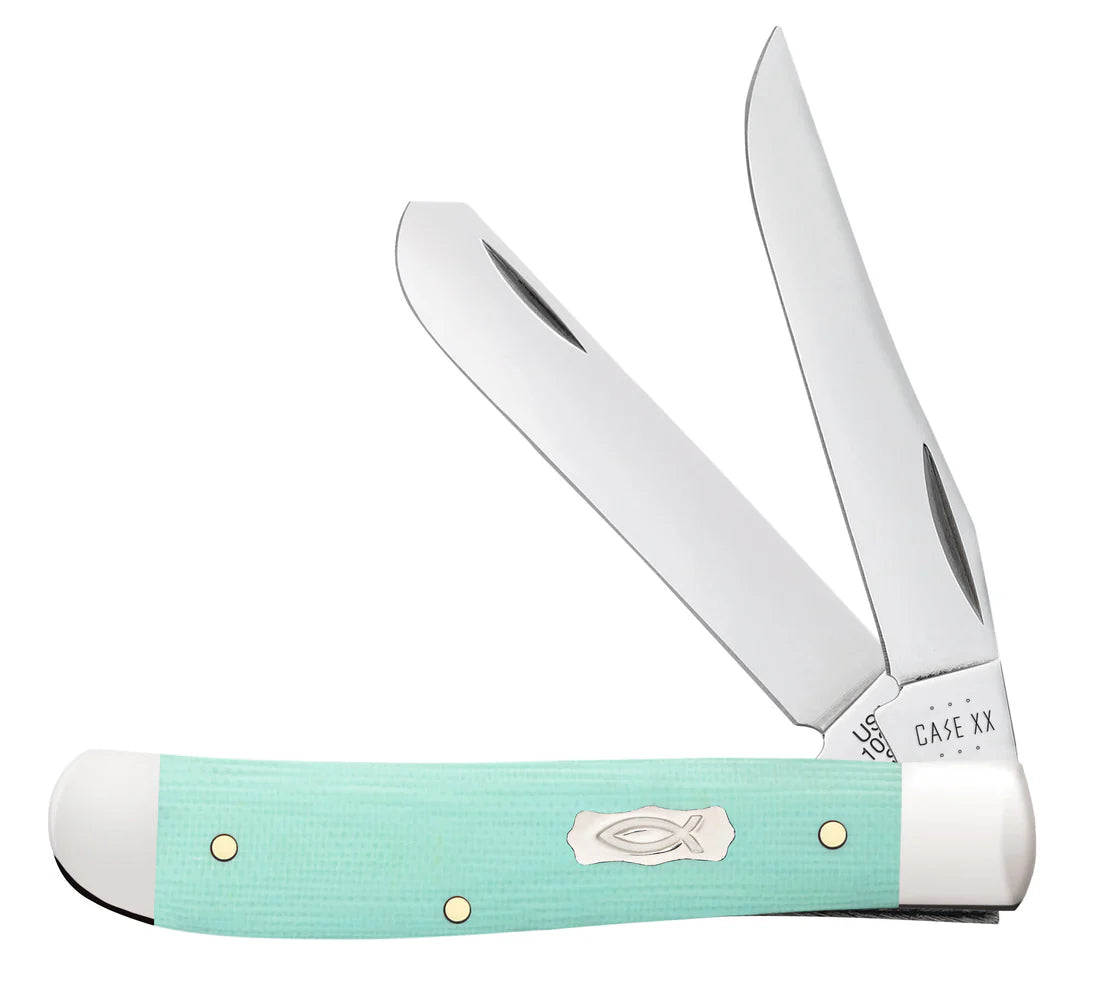 Case Mini Trapper | Seafoam Green G-10