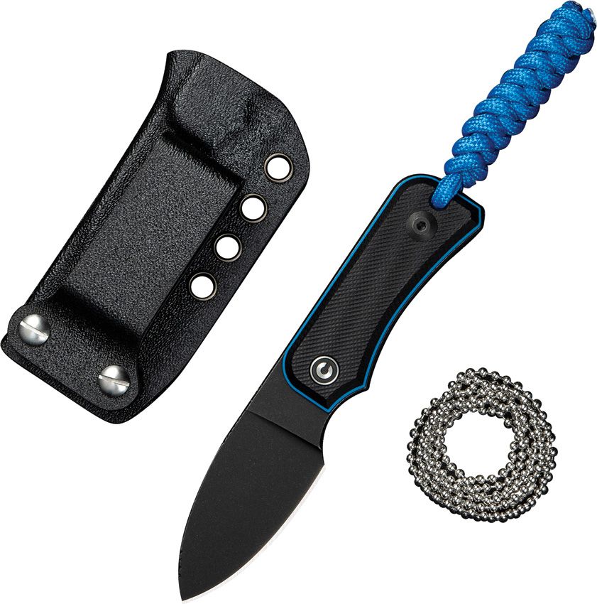Civivi Baby Banter Fixed Blade | Black/Blue G10