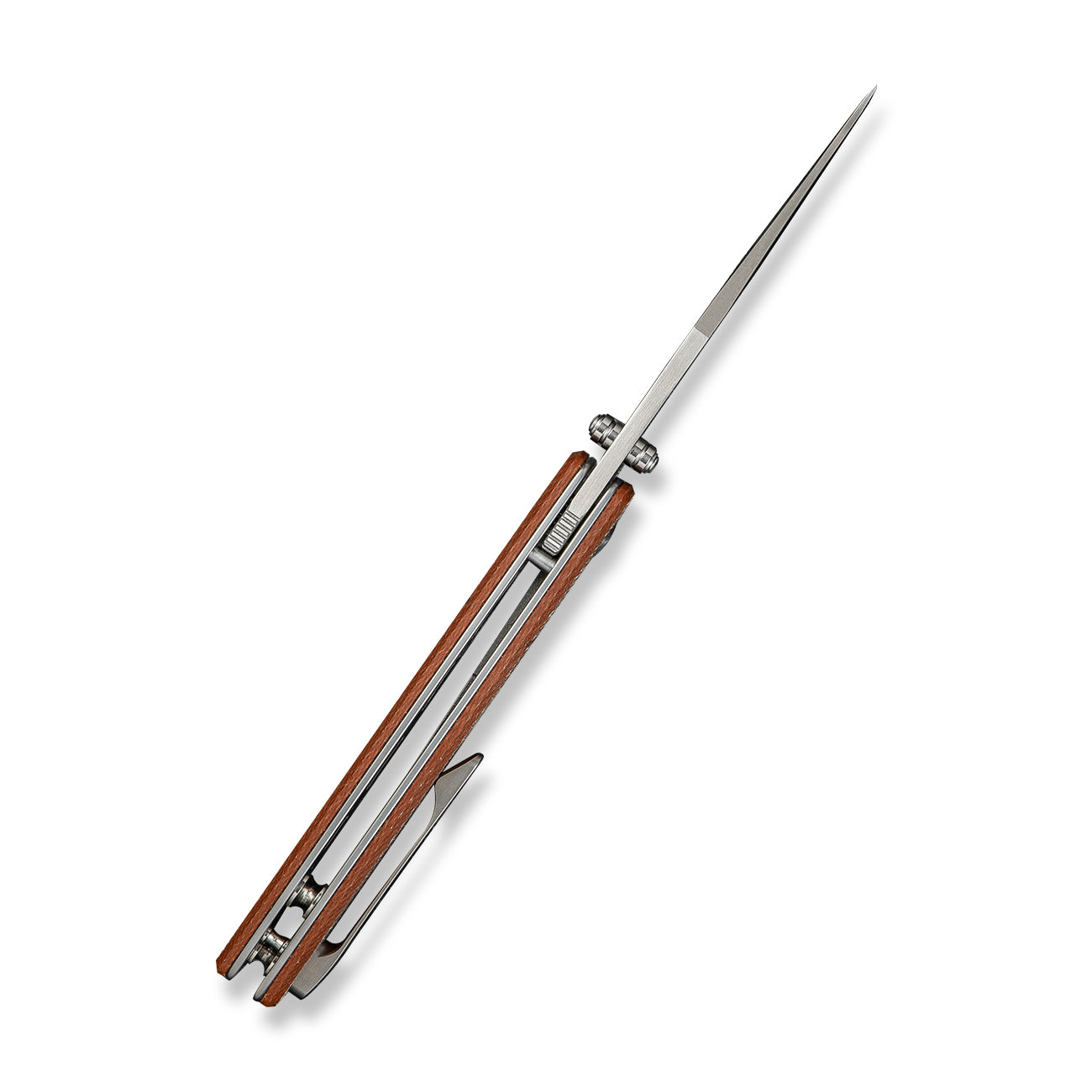Civivi Clingman | Brown Canvas Micarta | Front Flipper