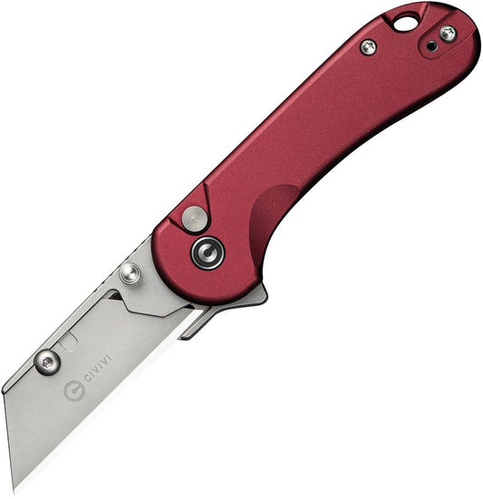 Civivi Elementum Utility Knife | Burgundy Aluminum