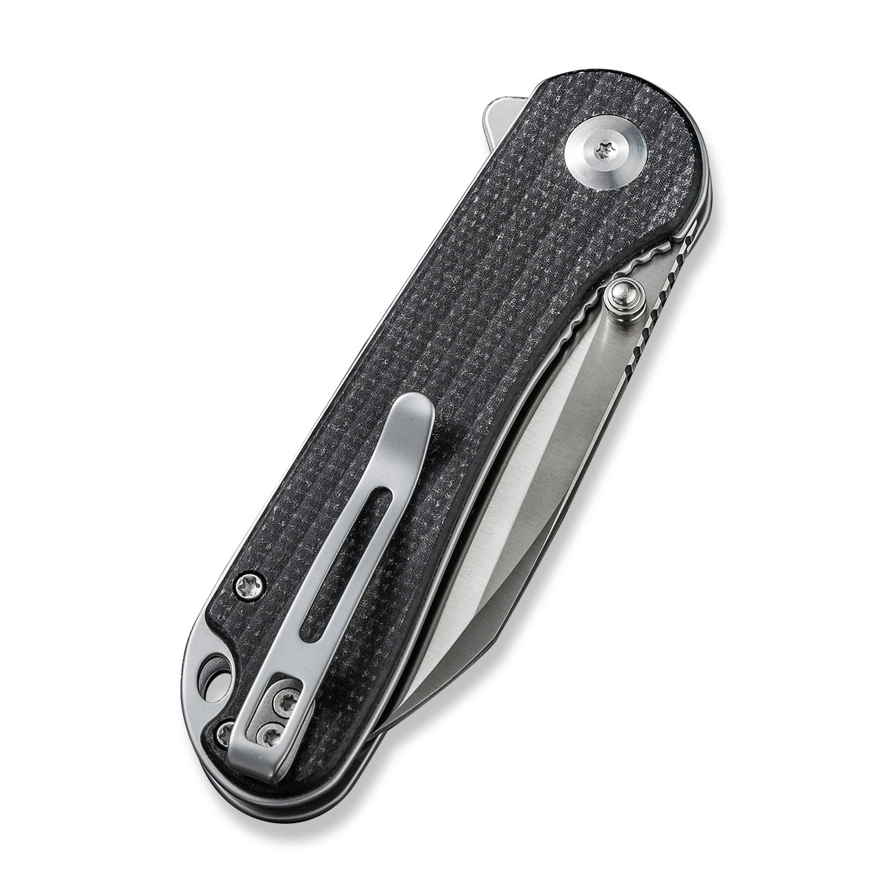 Civivi Elementum | Wharncliffe | Black Canvas Micarta | Nitro-V