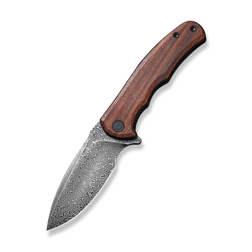 CIVIVI Mini Praxis | Damascus & Guibourtia Wood Folding Knife