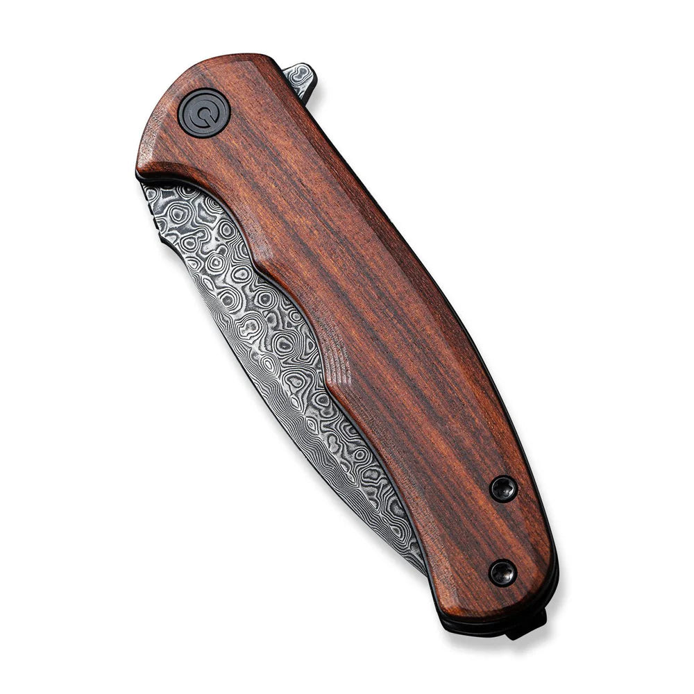 CIVIVI Mini Praxis | Damascus & Guibourtia Wood Folding Knife