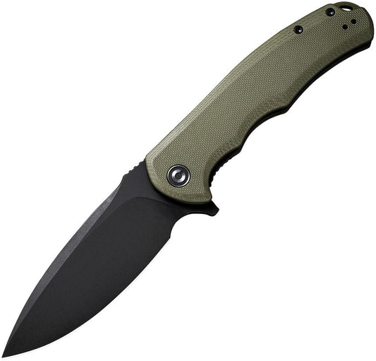 CIVIVI Praxis | OD Green G10 | Black Stonewashed 9Cr18MoV