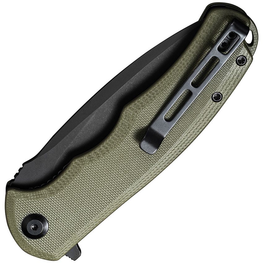 CIVIVI Praxis | OD Green G10 | Black Stonewashed 9Cr18MoV