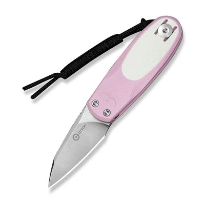 CIVIVI Purr | Nitro-V & Powder Pink/White G-10 Slip Joint