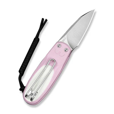 CIVIVI Purr | Nitro-V & Powder Pink/White G-10 Slip Joint