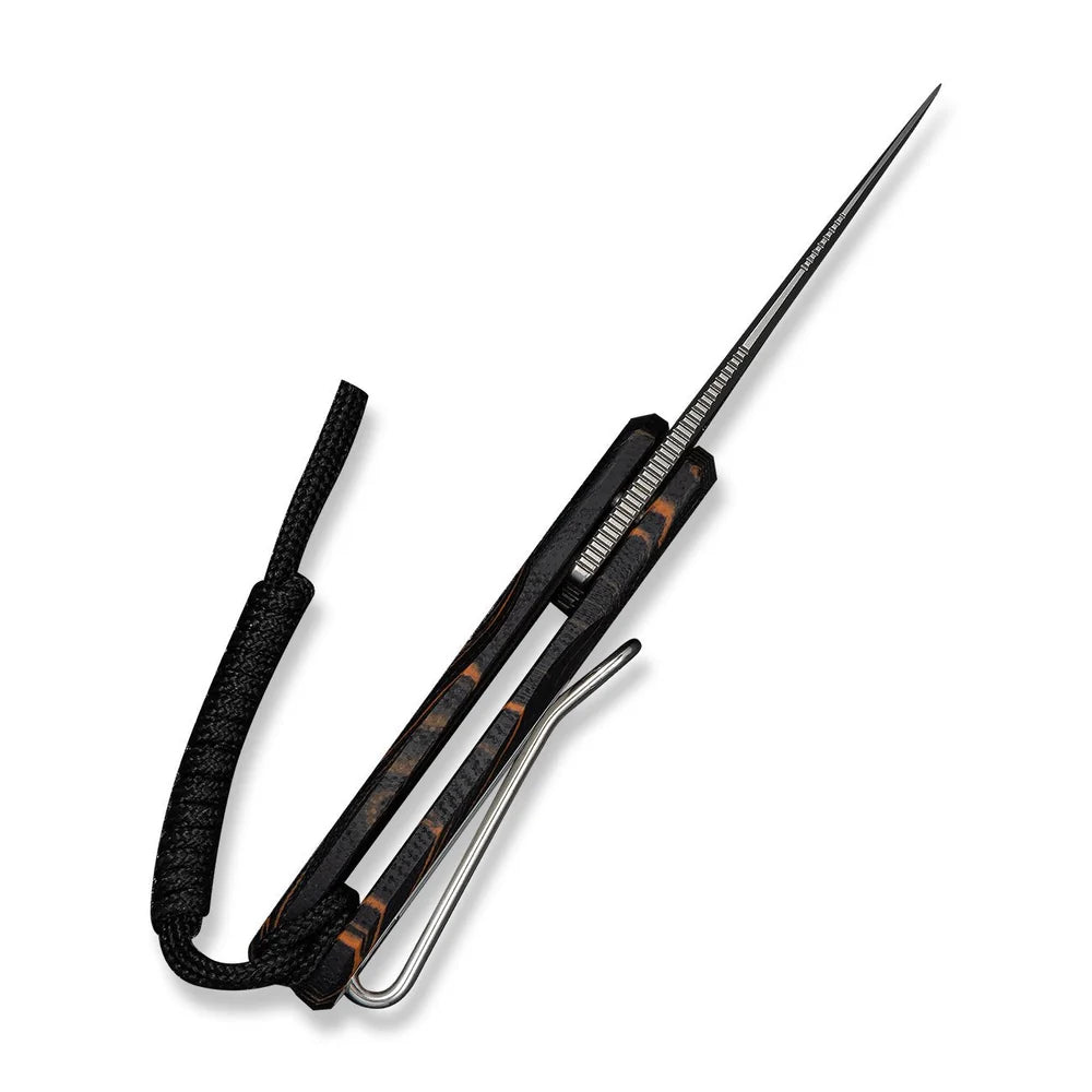 CIVIVI Purr Slip Joint Knife | Orange, Black & White G10 | Nitro-V