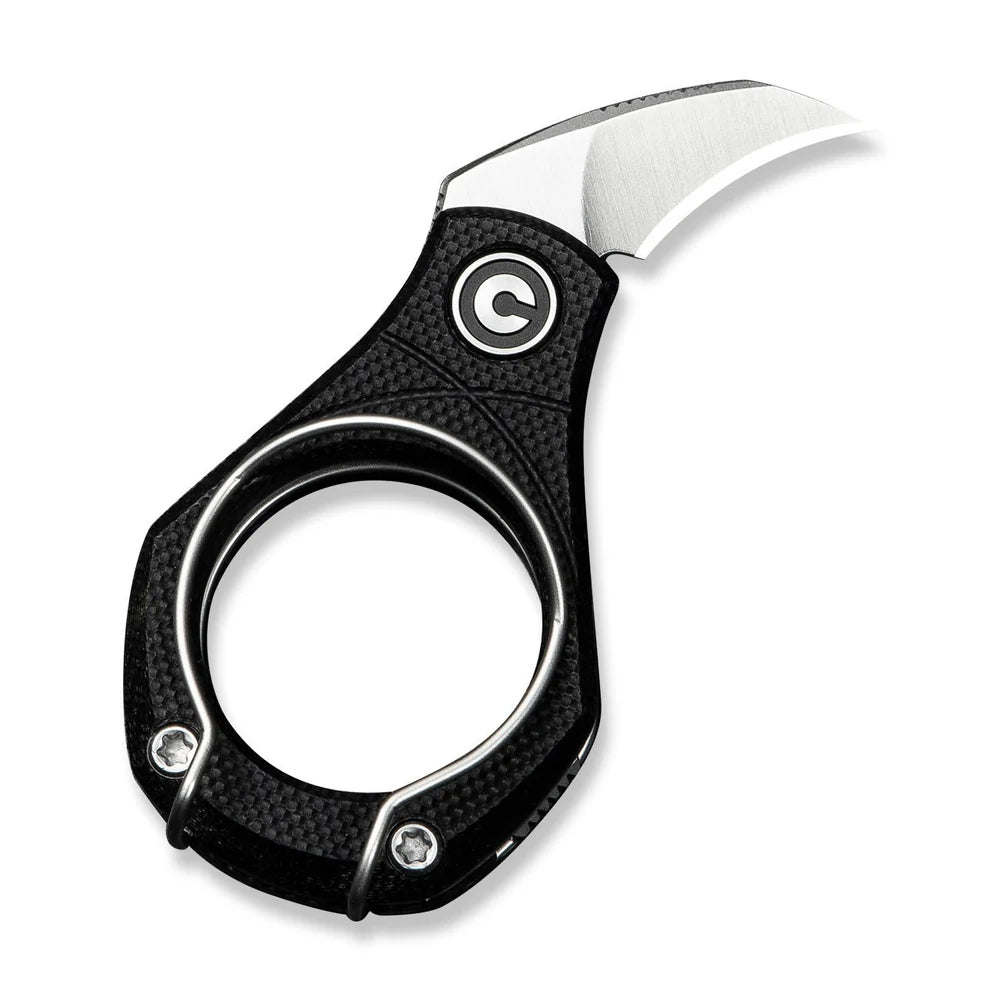 CIVIVI Pyrus Ring Knife | 14C28N & Black G-10 Slip Joint