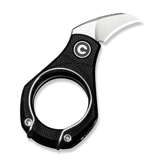 CIVIVI Pyrus Ring Knife | 14C28N & Black G-10 Slip Joint