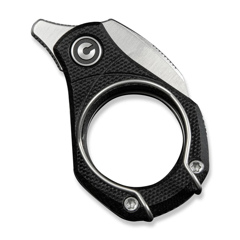 CIVIVI Pyrus Ring Knife | 14C28N & Black G-10 Slip Joint