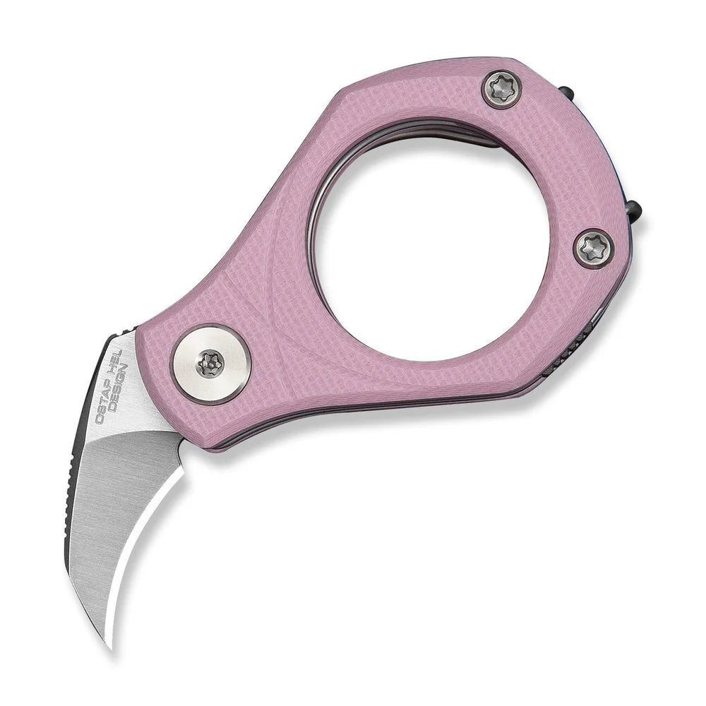 CIVIVI Pyrus Ring Knife | 14C28N & Pink G-10