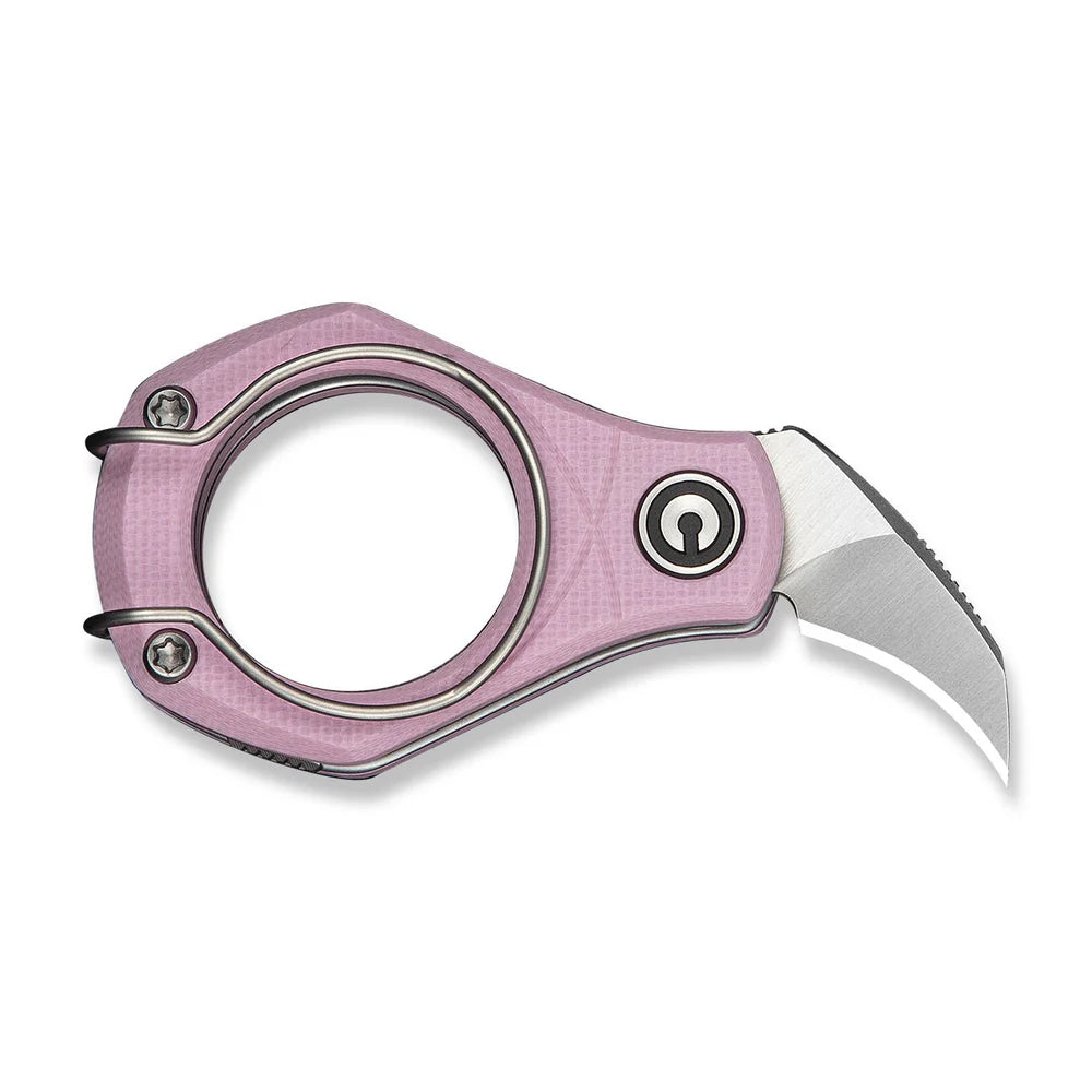 CIVIVI Pyrus Ring Knife | 14C28N & Pink G-10
