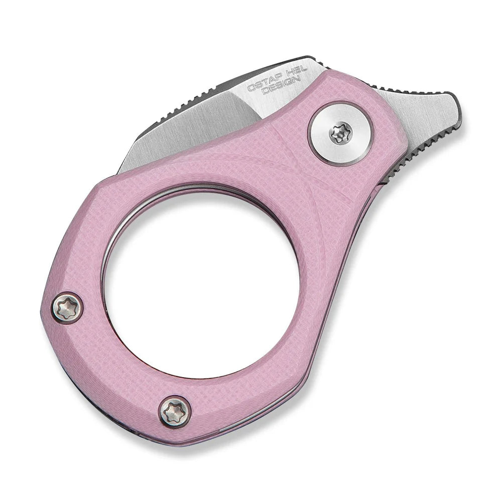 CIVIVI Pyrus Ring Knife | 14C28N & Pink G-10