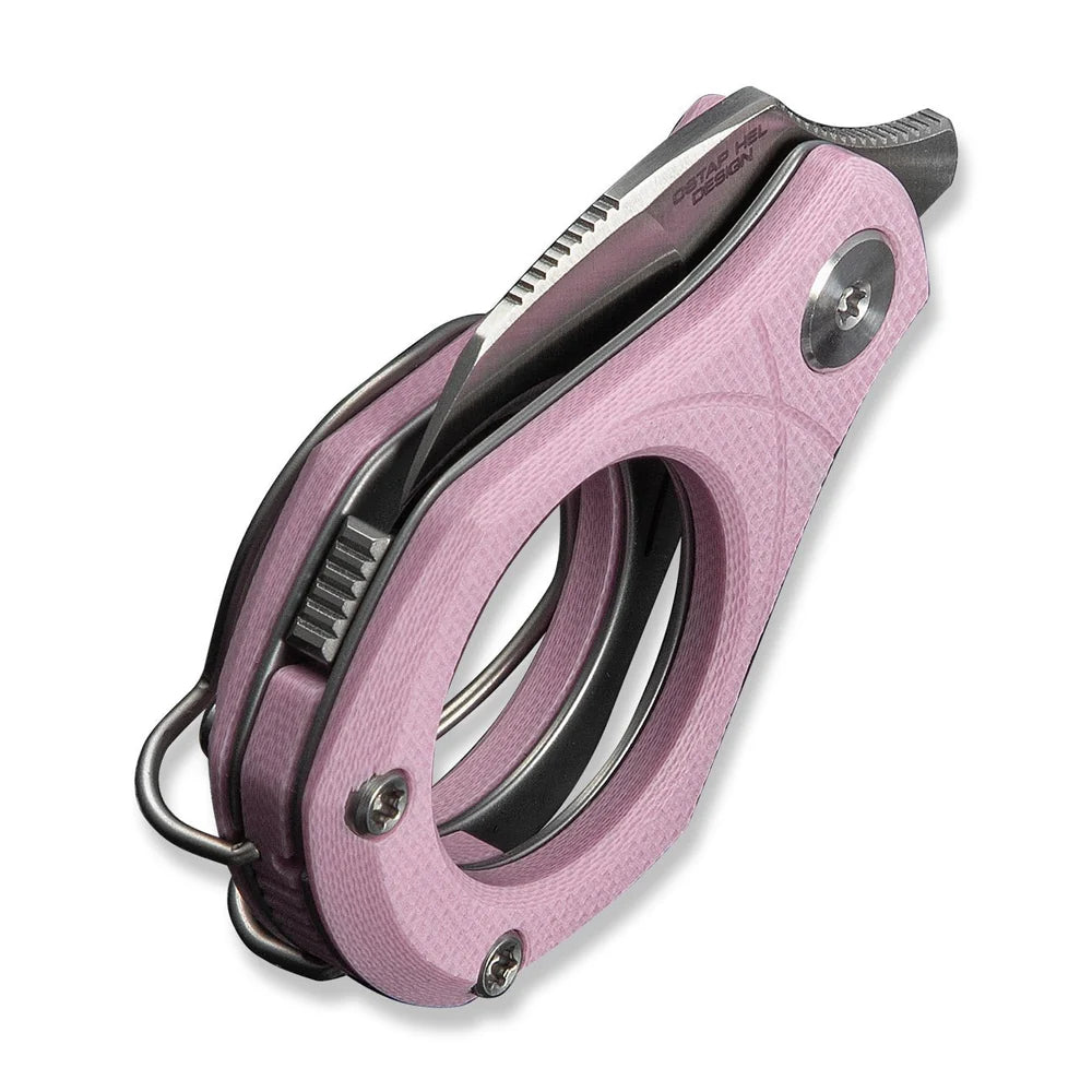 CIVIVI Pyrus Ring Knife | 14C28N & Pink G-10