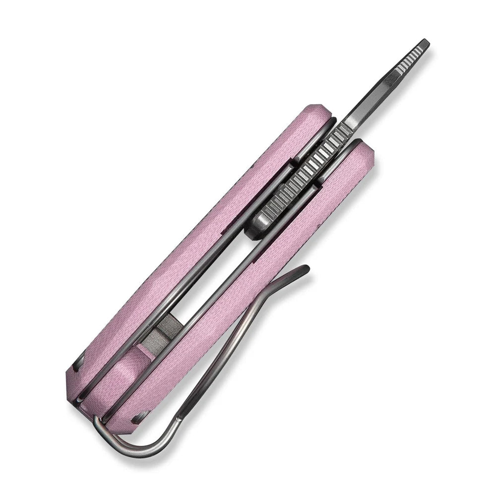 CIVIVI Pyrus Ring Knife | 14C28N & Pink G-10