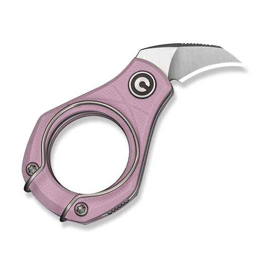 CIVIVI Pyrus Ring Knife | 14C28N & Pink G-10