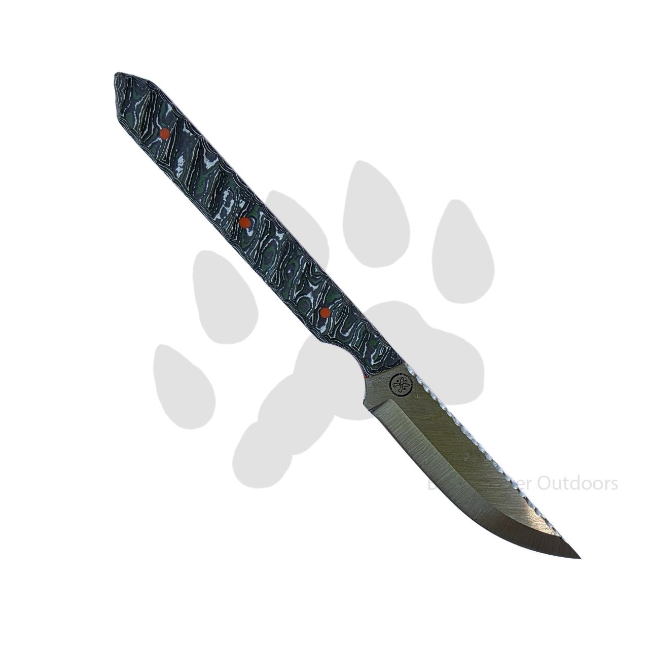 Byrd Custom Blades Field Scalpel | AEB-L & Green Fat Carbon Fixed Blade Knife