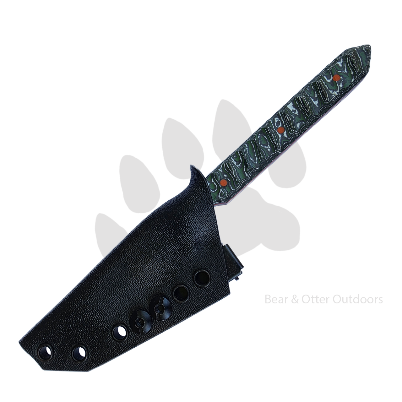 Byrd Custom Blades Field Scalpel | AEB-L & Green Fat Carbon Fixed Blade Knife