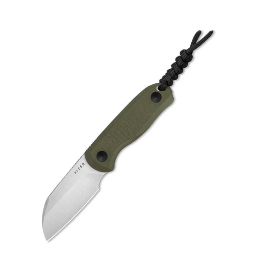 Kizer Drop Bear Fixed Blade | AEB-L & Olive G-10