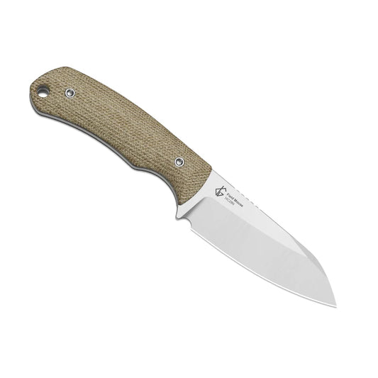 Kizer Field Mouse | Brown Norplex UltreX Micarta | 14C28N Fixed Blade