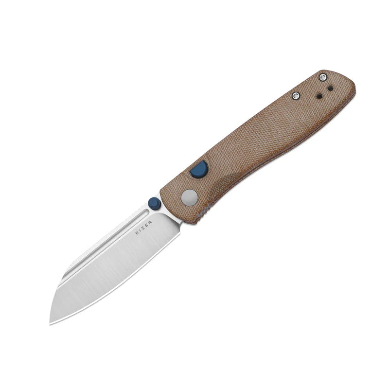 Kizer Renissance Button Lock | N690 & Norplex UltreX Micarta Folding Knife