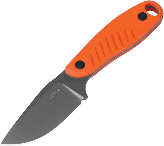 Kizer Hare | Orange G10 | Nitro-V | Fixed Blade