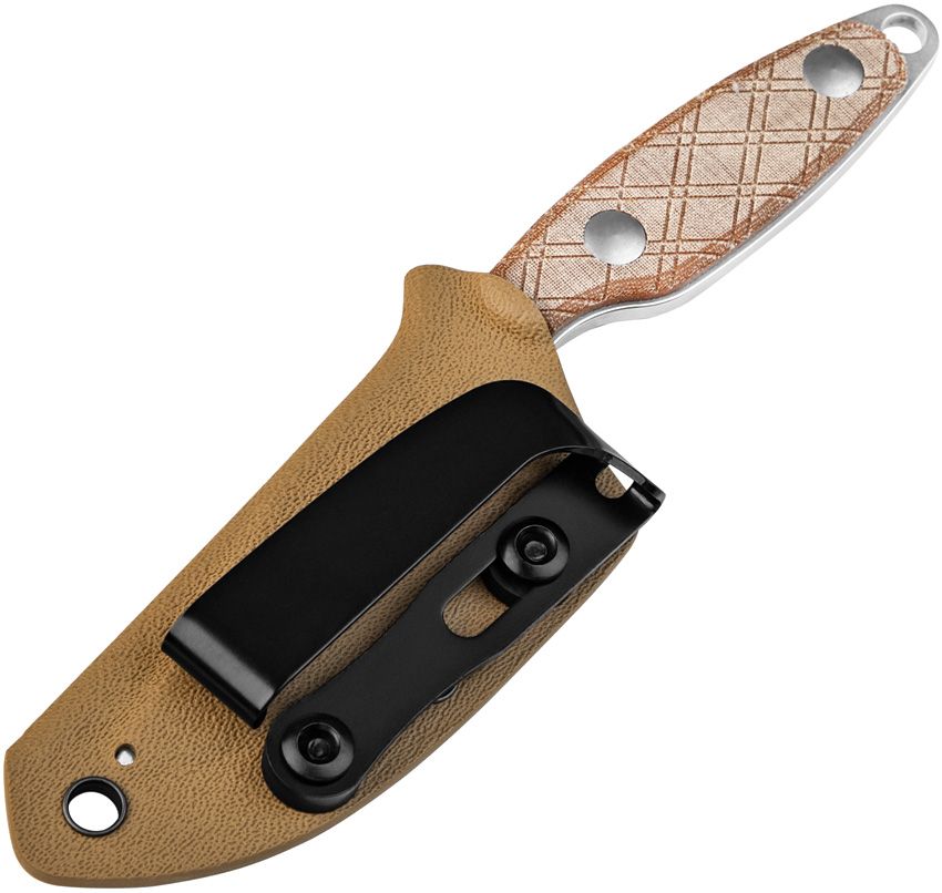 Kizer Muskrat | Natural Micarta | D2 | Neck Knife