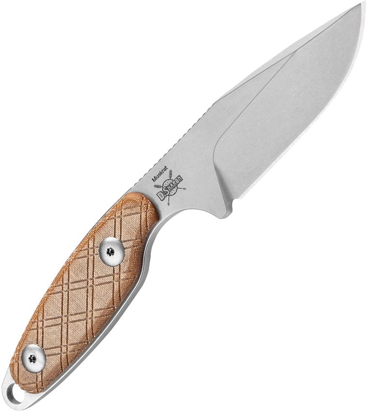 Kizer Muskrat | Natural Micarta | D2 | Neck Knife