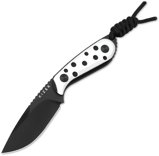 Kizer Buddy | White G10 | Nitro-V | Fixed Blade